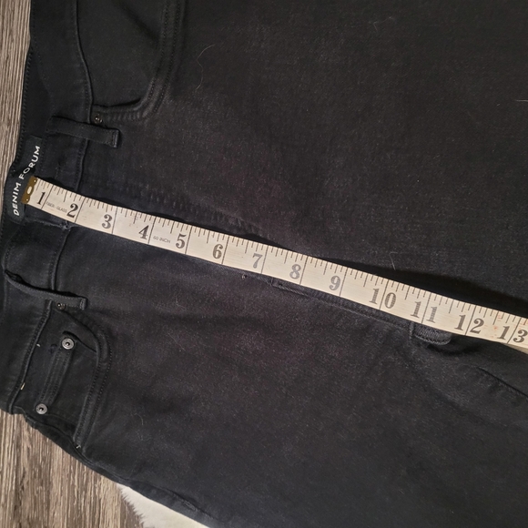 Denim Forum $118 Lola High Rise Skinny in Black Sz 29 - Picture 6 of 8